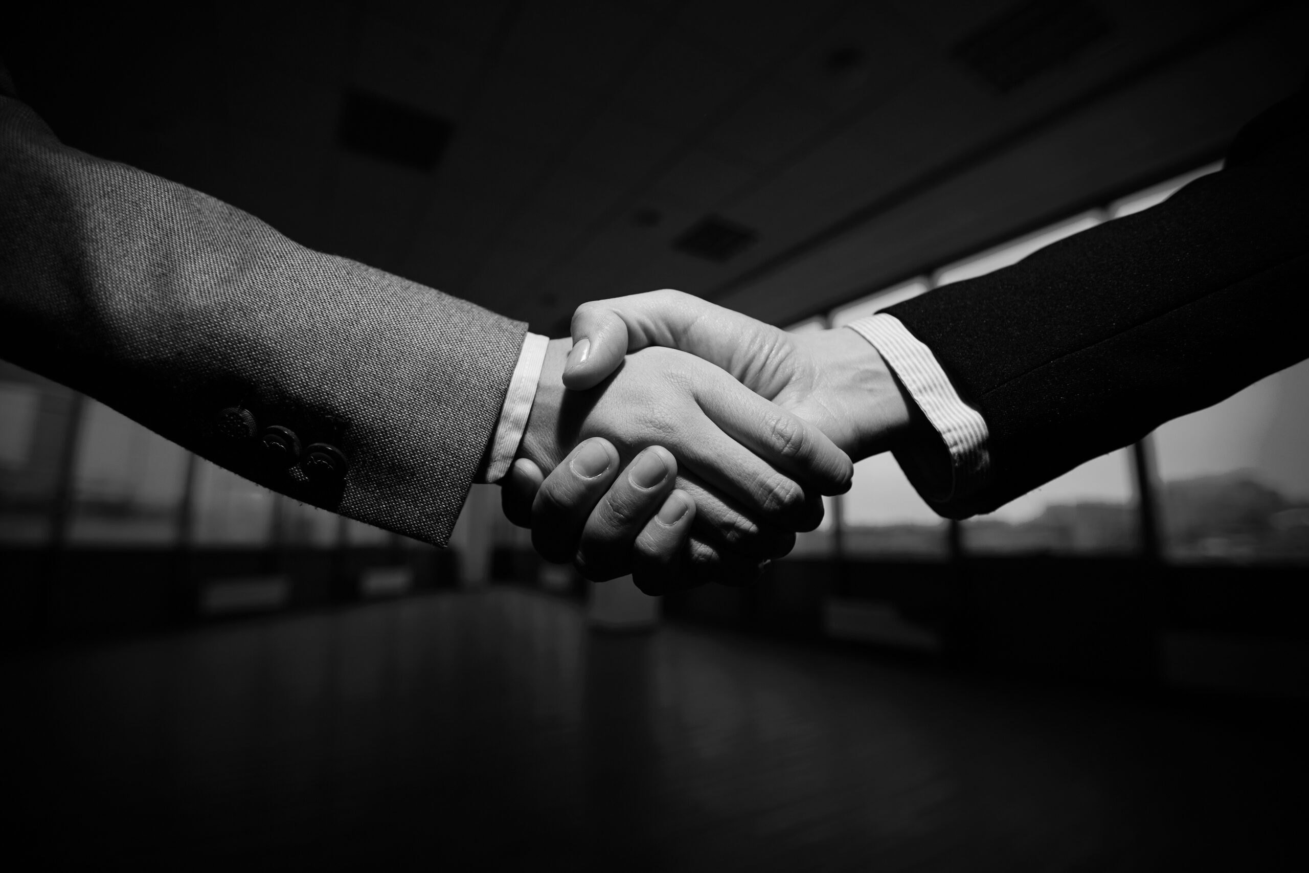 handshake businessmen