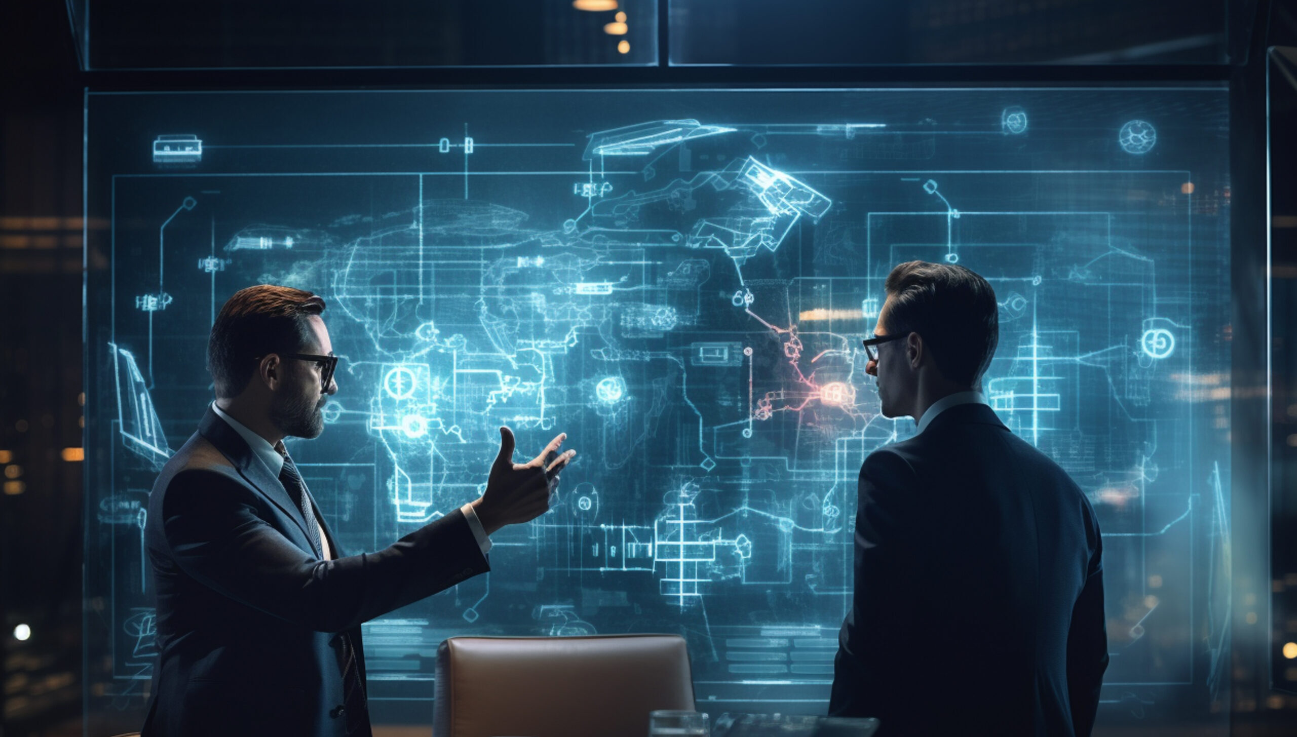 business person futuristic business environment